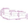 vidaXL Otomanski posteljni okvir z vzmetnicami siv 160x200 cm žamet