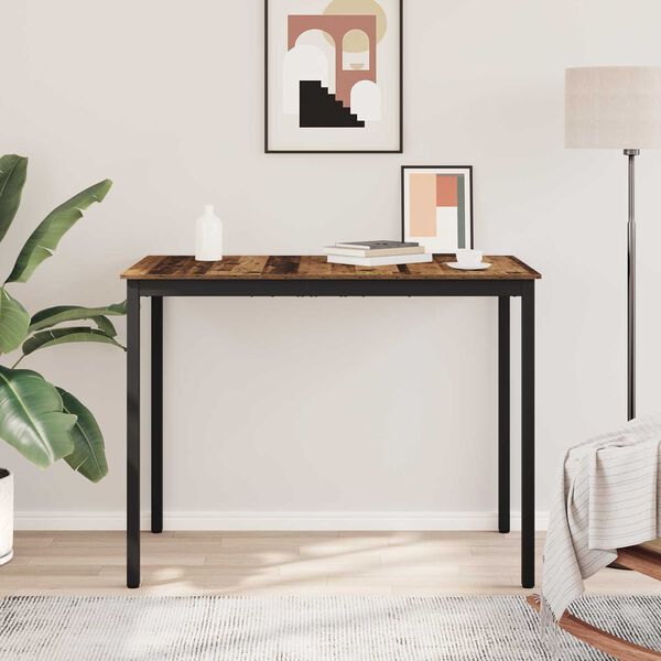 vidaXL Stoječ miza za bar Konstruiran les