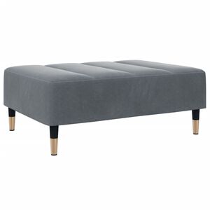 vidaXL Stolček za noge temno siv 77x55x31 cm žamet