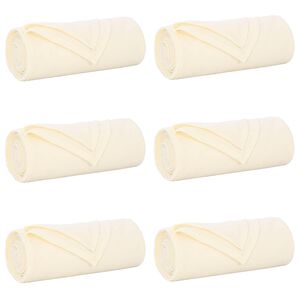 vidaXL Obloge 6 kos Krem 170 x 130 cm 1.86 kg Flis