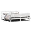 vidaXL Bed Frame 2 kos Bela 200 x 200 cm Solid Pine Wood, Plywood
