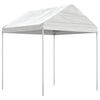 vidaXL Paviljon s streho bel 15,61x2,28x2,69 m polietilen