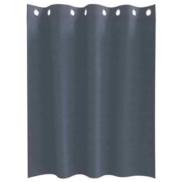 vidaXL Zavese za zatemnitev z obroči 2 pcs Antracit 140 x 140 cm
