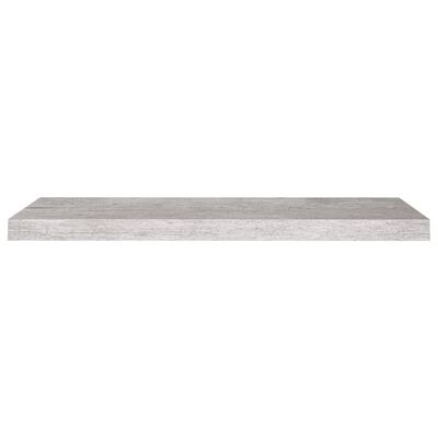 vidaXL Stenska polica betonsko siva 80x23,5x3,8 cm MDF