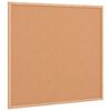 vidaXL Plutovinasta tabla z okvirjem iz masivnega borovega lesa 60x55 cm