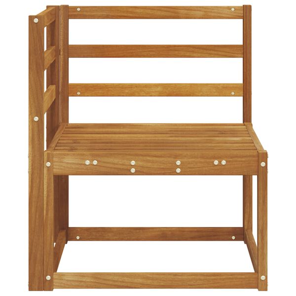 vidaXL Zunanja kotna sedežna garnitura Masiven les akacije Naravna