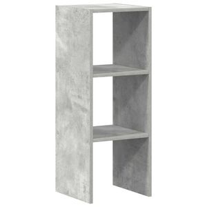 vidaXL Knjižna omara zložljiva betonsko siva 30x30x80 cm inž. les