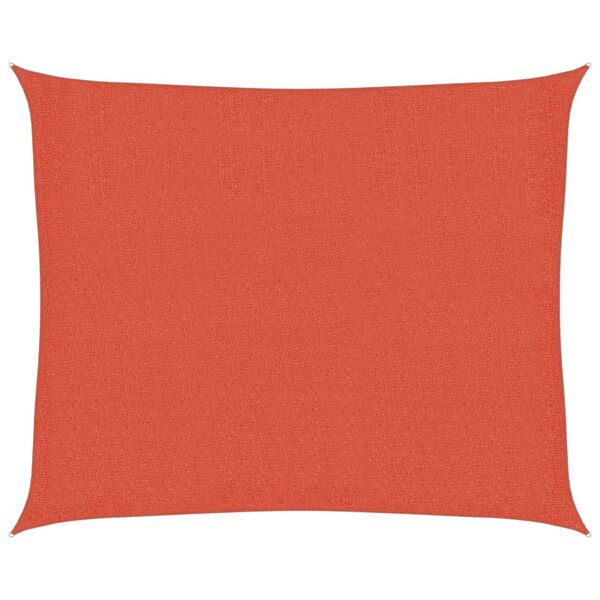 vidaXL Senčno jadro 160 g/m² terakota 2,5x3 m HDPE