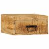 vidaXL Stenska nočna omarica Solid Rough Wood Mango