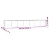 vidaXL Vrtna visoka greda 280x40x40 cm corten jeklo