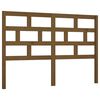 vidaXL Posteljno vzglavje medeno rjavo 156x4x100 cm trdna borovina