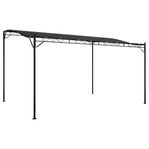 vidaXL Nadstre&scaron;ek antracit 4x3 m 180 g/m&sup2; blago in jeklo
