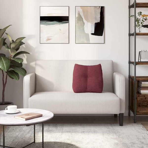 vidaXL Poglavni vzglavnik Vinorodna rdeča 45 x 24 x 50 cm blago