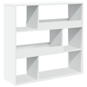 vidaXL Pregrada za prostor bela 100x33x94,5 cm inženirski les