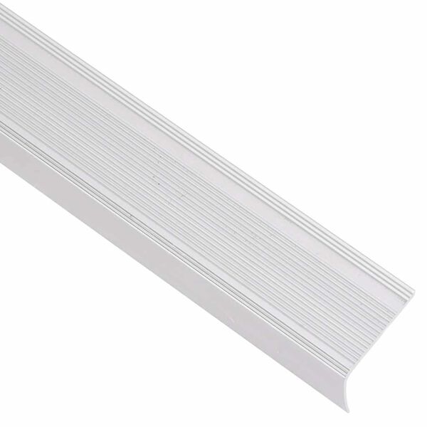 vidaXL Obrobe za stopnice L-oblike 15 kosov aluminij 100 cm srebrne