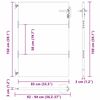 vidaXL Vrtna vrata Črna 85 x 150 cm Jeklo s prašnim premazom