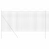 vidaXL Evropska ograja Siva 1 x 25 m PVC prevlečen železo