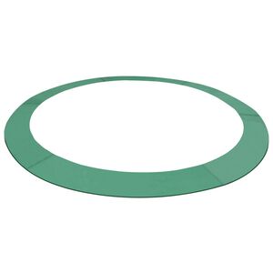 vidaXL Varnostna podloga PE zelena za 3,66 m okrogel trampolin