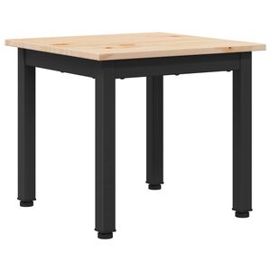 vidaXL Klubska miza Naravna 40 x 40 x 36 cm Masivno borovo les