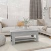 vidaXL Klubska mizica siva sonoma 102x55x42 cm iverna plo&scaron;ča