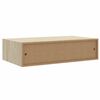 vidaXL Stenska polica s predalom 2 kosa hrast in bela 40x23,5x10cm MDF