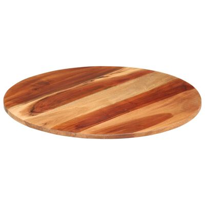 vidaXL Mizna plošča iz trdnega akacijevega lesa okrogla 15-16 mm 60 cm