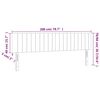 vidaXL Posteljno vzglavje temno modra 200x5x78/88 cm žametna
