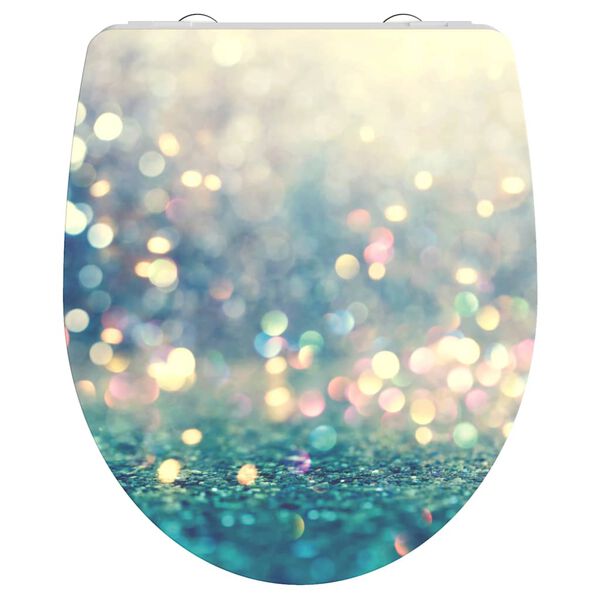 SCHÜTTE Deska za WC školjko sijaj s počasnim zapiranjem MAGIC LIGHT