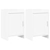 vidaXL Posteljne mize 2 kos Bela 40 x 30 x 60 cm Inženirski les