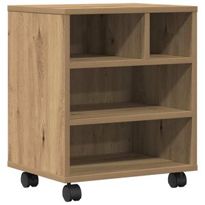 vidaXL Stojalo za tiskalnik Artisan hrast 41 x 32 x 48 cm