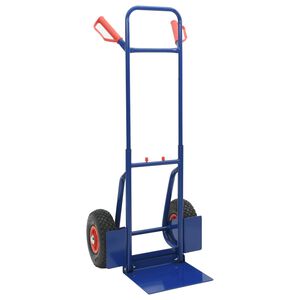 vidaXL Raztezni ročni voziček Modra in rdeča 49,5 x 53 x 114 cm Jeklo