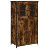vidaXL Visoka omarica dimljen hrast 62x32x106,5 cm inženirski les