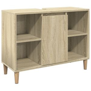 vidaXL Kopalni&scaron;ka omarica sonoma hrast 80x33x60 cm inženirski les