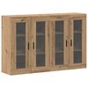 vidaXL Ogreti omarice 2 kos artisan hrast 69,5 x 34 x 90 cm