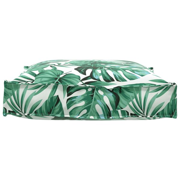 vidaXL Blazina List Vzorec lista 70 x 70 x 12 cm Oxford tkanina