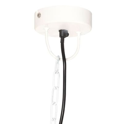 vidaXL Industrijska starinska viseča svetilka 25 W bela 41 cm E27