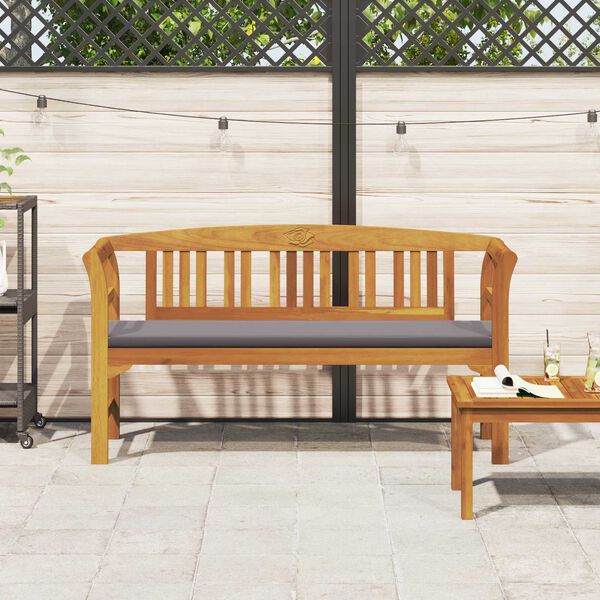 vidaXL Klop s rozami Naravna 157 x 46 x 82,5 cm Masiven les akacije