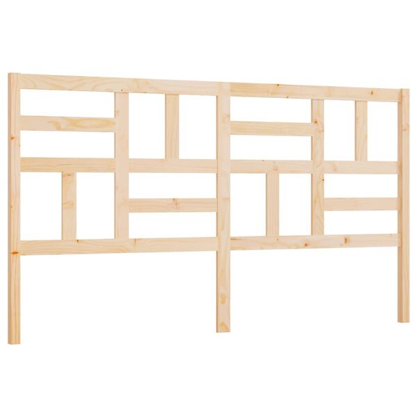 vidaXL Posteljno vzglavje 186x4x104 cm trdna borovina