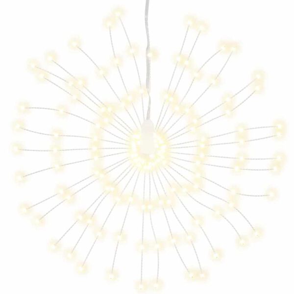 vidaXL Božične zvezdne lučke 140 LED 4 kosi toplo bele 17 cm