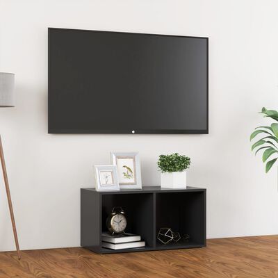 vidaXL TV omarica siva 72x35x36,5 cm iverna plošča