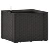 vidaXL Visoka greda z zalivalnim sistemom antracitna 43x43x33 cm