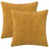 vidaXL Blazina 2 kos HEERLEN Rumena 40 x 40 cm Mikrofibra