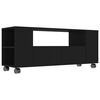 vidaXL TV omarica črna 120x35x48 cm konstruiran les