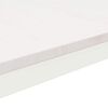 vidaXL Klubska miza Bela 50 x 50 x 36 cm Masivno borovo les