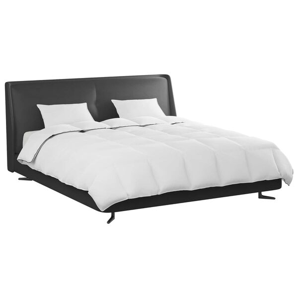 vidaXL Zimska posteljnina z blazino 3 pcs Bela Perje