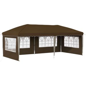 vidaXL Zložljivi &scaron;otor za zabave 575 x 289 x 245 cm Taupe