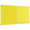 vidaXL Kuhinjski panel Rumena 110 x 60 cm kaljeno steklo
