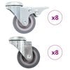vidaXL Gibljiva kolesa z luknjami za sornik 16 kosov 50 mm