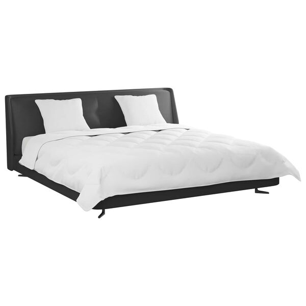 vidaXL Odeja z blazino 3 pcs Bela Mikrofibra