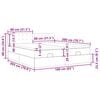 vidaXL Otomanski posteljni okvir z vzmetnicami bel 160x200cm um. usnje